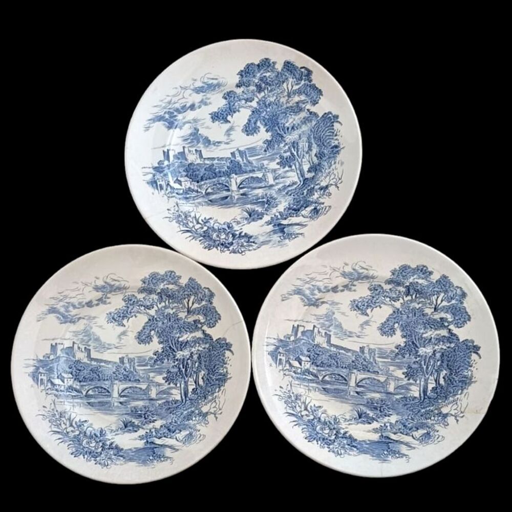 3 "Countryside" Enoch Wedgwood  England Dinner Plates